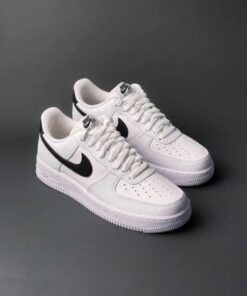 Nike Airforce 1 Low White Black Swoosh