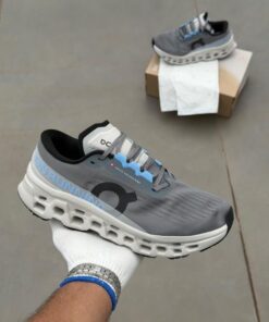 On CLOUDMONSTER 3 GREY RUNNING