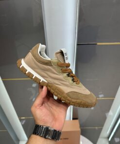 Miu Miu Tyre Beige & Brown Sneakers