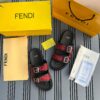 Fendi Roma Ua Slide Red Black