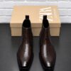 Zara Crocodile Pattern Chelsea